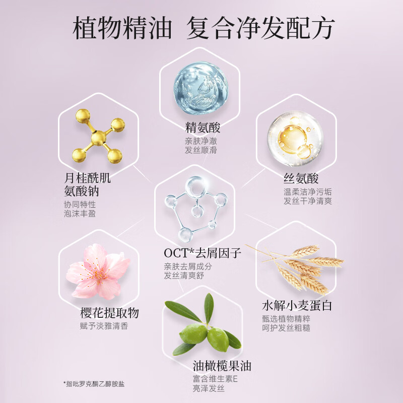 丽塔斯特（la taste)去屑柔顺花本香氛洗发乳 去屑洗发水留香洗发露男女 500g