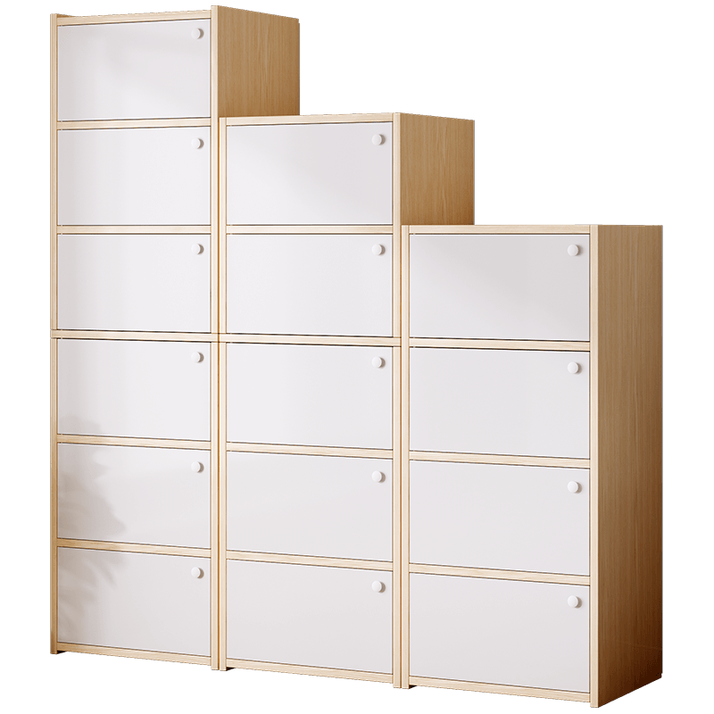 UCU 斗柜夹缝抽屉柜超窄ins木质缝隙卧室零食多层房间杂物整理收纳柜子储物 【步步高升】十五斗柜橡木色