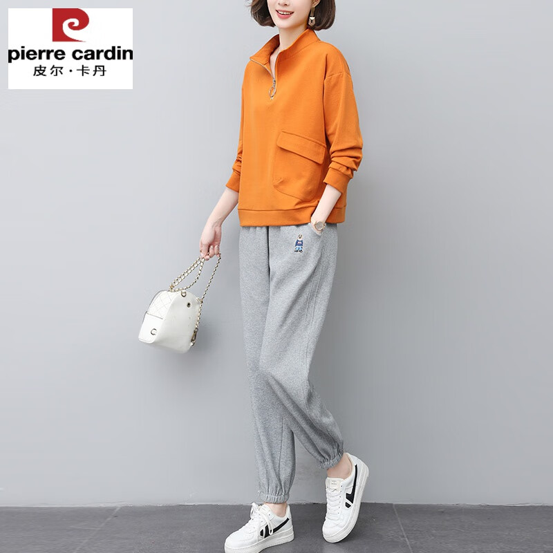 cardin)运动服套装女春秋2024年新款时尚洋气减龄妈妈卫衣卫裤休闲两