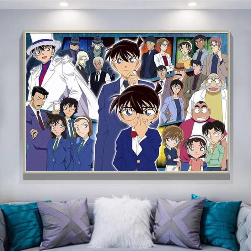 子木雅居名侦探柯南钻石画日本动漫diy圆钻满钻全家福大合集镶贴钻