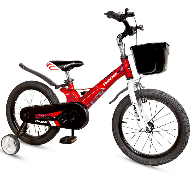 凤凰（Phoenix）儿童自行车男童女童小孩单车脚踏车3-4-6-10岁小学生幼儿宝宝童车18寸 探戈红