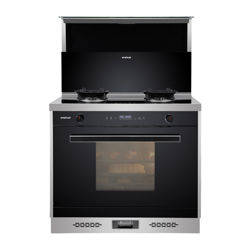 奥帅(aoshuai)b06zk蒸烤消一体集成灶侧吸下排消毒保洁 天然气