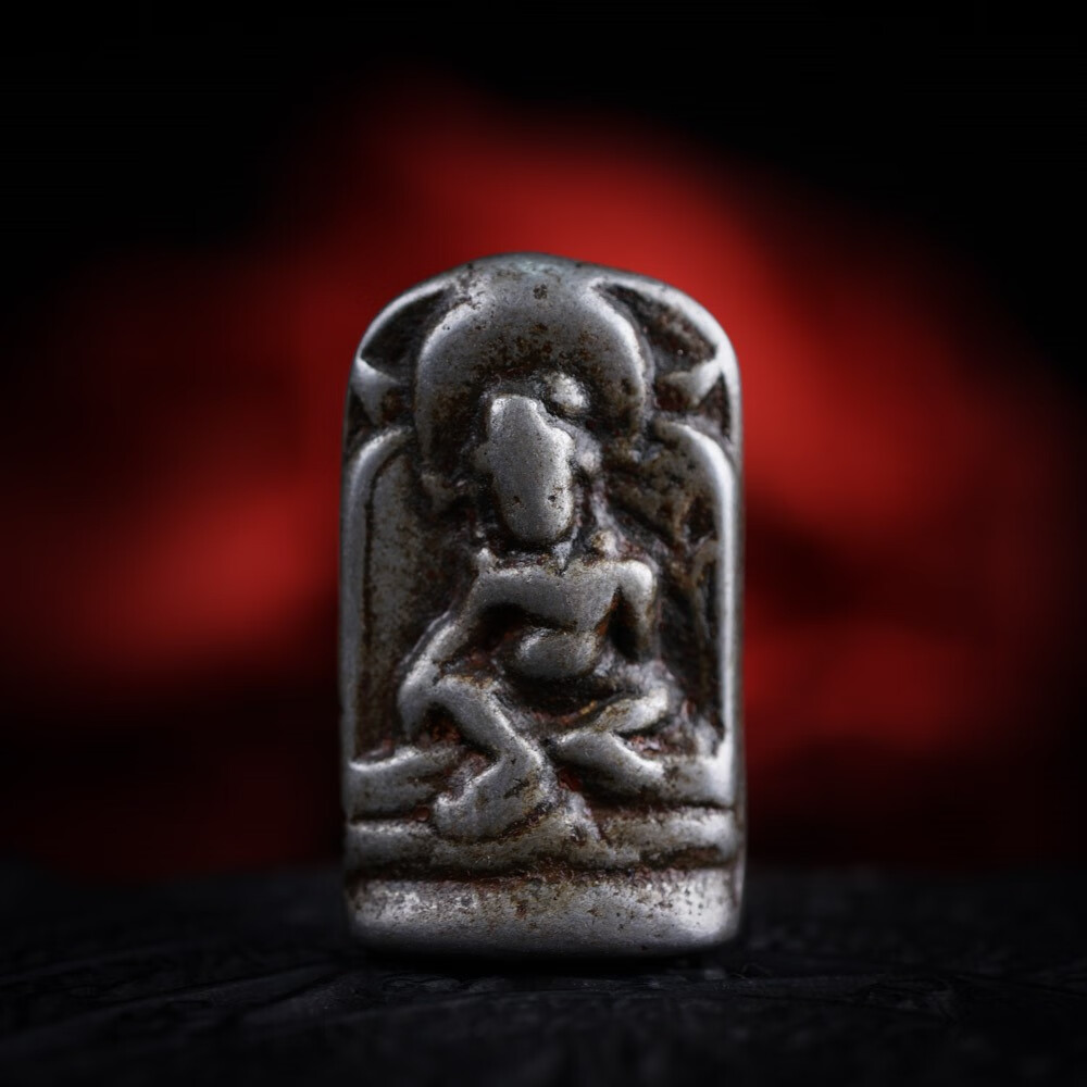 石俞记天铁托甲帕拉风格项链吊坠挂件西藏黄财神吊牌男女随身挂饰