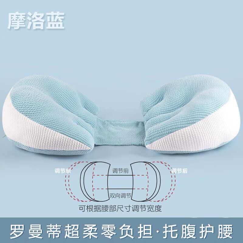 多米贝贝（Tomibaby）孕妇枕护腰侧睡枕托腹u型侧卧抱枕睡觉专用孕期靠枕用品罗曼蒂蓝怎么样,好用不?