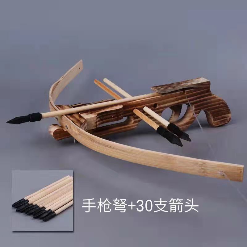 吃鸡十字驽超大尺寸实木弩弹弓男孩弓箭玩具套装驽枪箭射击运动反曲弓