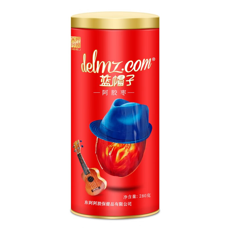 即食无核金丝枣 蜜饯红枣干果 送亲友伴手礼品营养 蓝帽子阿胶枣 280g