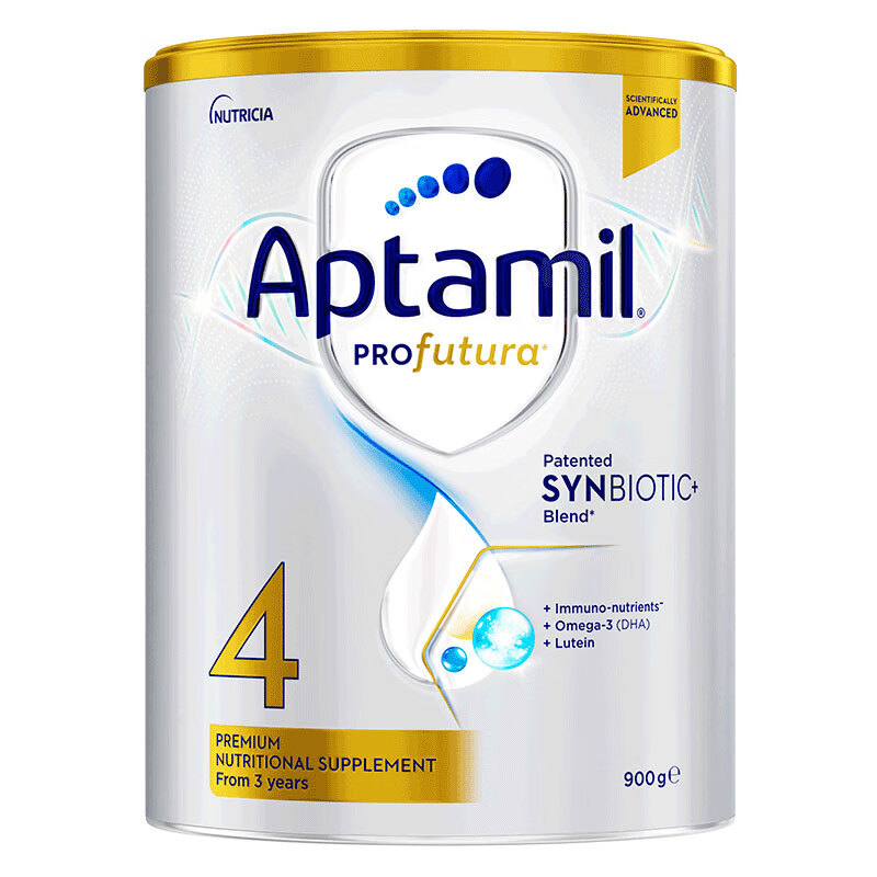 爱他美（Aptamil）澳洲白金版 儿童配方奶粉 4段(36个月以上) 900g 新西兰原装进口