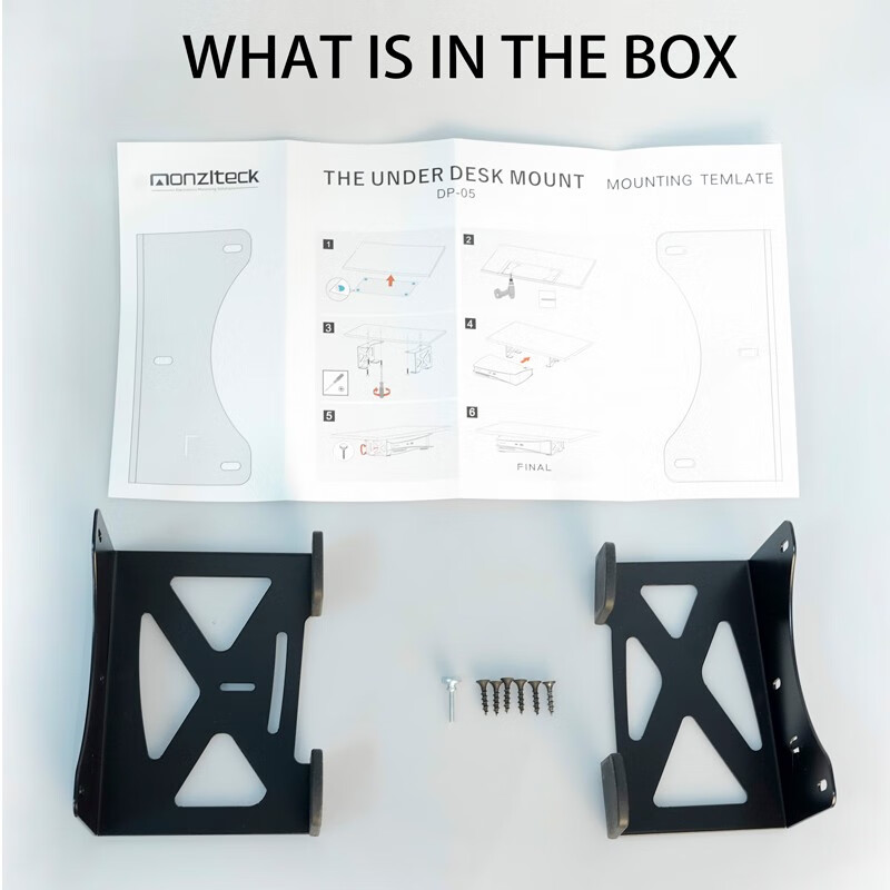美易支PS5/PS5 Slim桌下金属隐藏式支架光驱版数字版通用模板安装防护脚垫