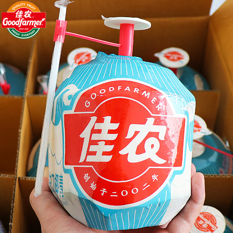 攸竹佳农椰青泰国进口奶香椰青天然香水椰子易开椰大果900g 新鲜水果
