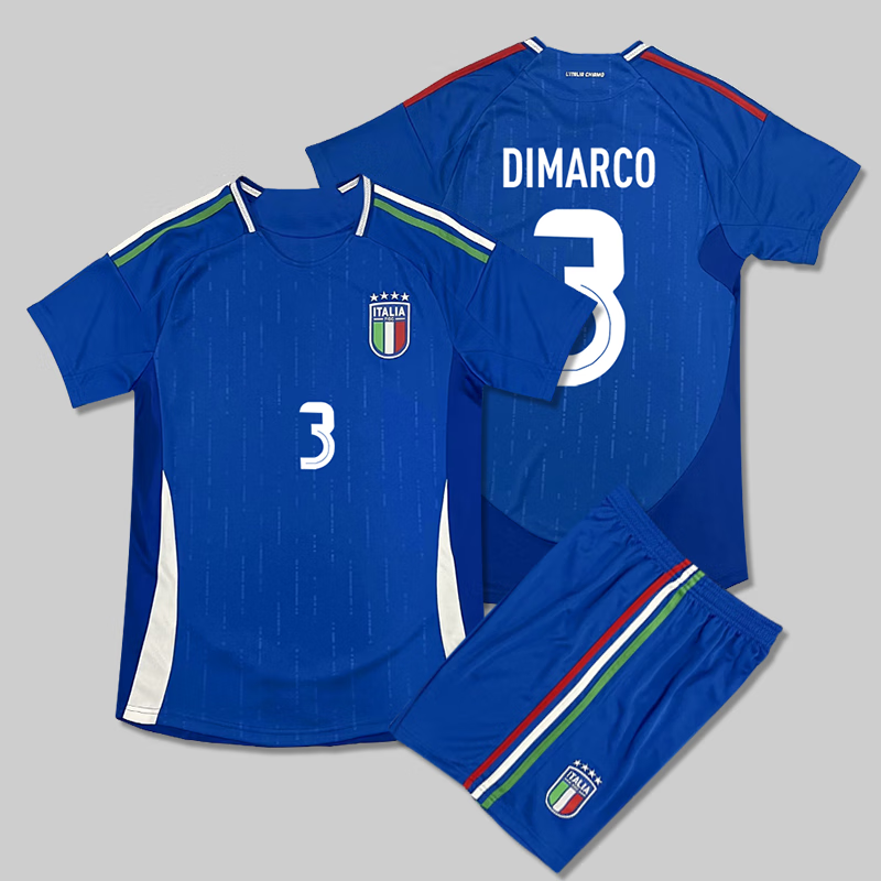 氧家意大利球衣 2024欧洲杯意大利球衣国家队主客场皮尔洛基耶萨足球