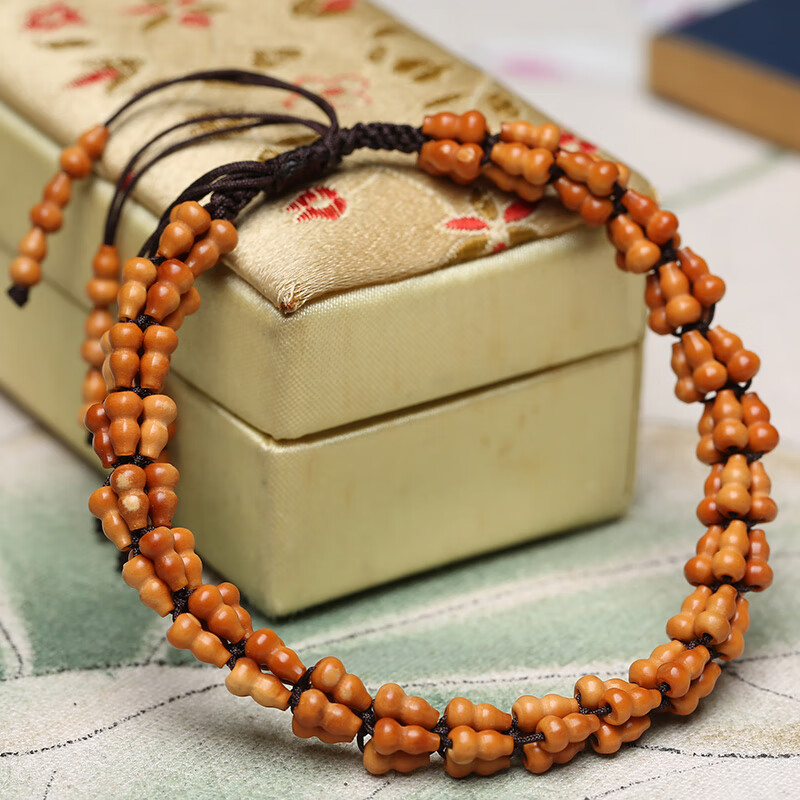 伊甸之星橄榄核葫芦珠手编手串米珠念珠文玩橄榄胡素珠复古时尚男女士