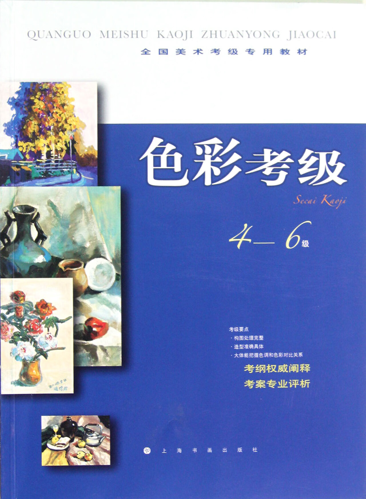 正版 色彩考级(4-6级全国美术考级专用教材) 关岩//朱平 上海书画