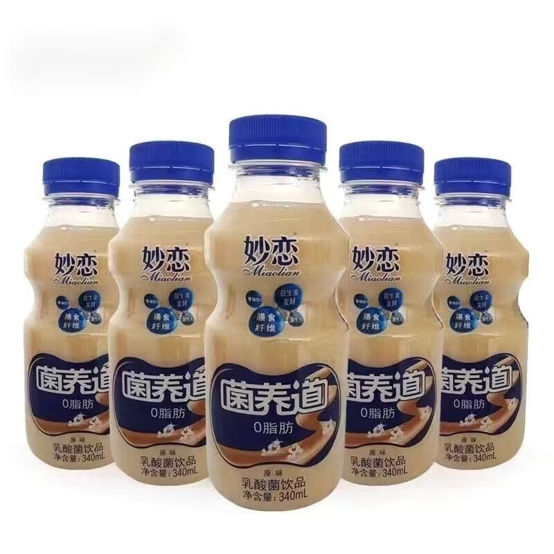 妙恋小洋人妙妙恋乳酸菌菌养道发酵饮品代餐340ml整箱 菌养道340ml*6