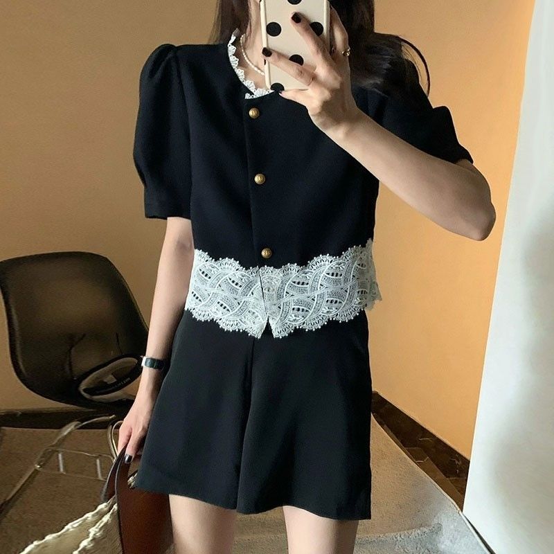 小个子微胖女生穿搭遮肚子套装胖妹妹夏天搭配好的两件套大码胖mm小香