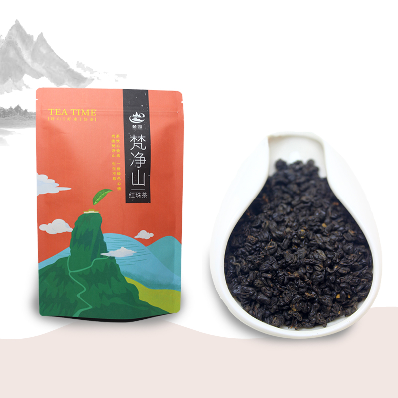 梵都【江口馆】梵净山红宝石红茶 春季生态茶叶 特级珠茶250g袋装茶
