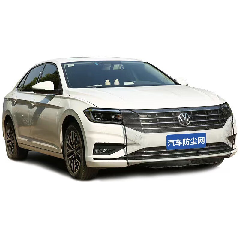 捷达vs5 vs7汽车水箱防护网防虫罩柳絮中网挡棉絮车用前脸通用 黑色一
