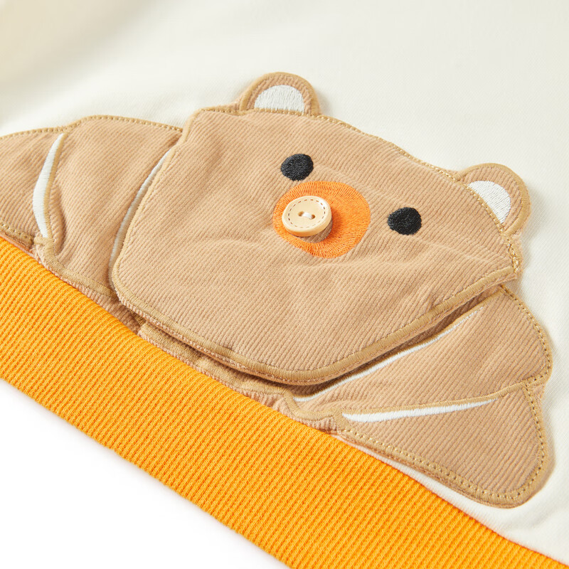 MiniPeace太平鸟童装秋幼童卫衣F3CRE3301 白色 100 56cm