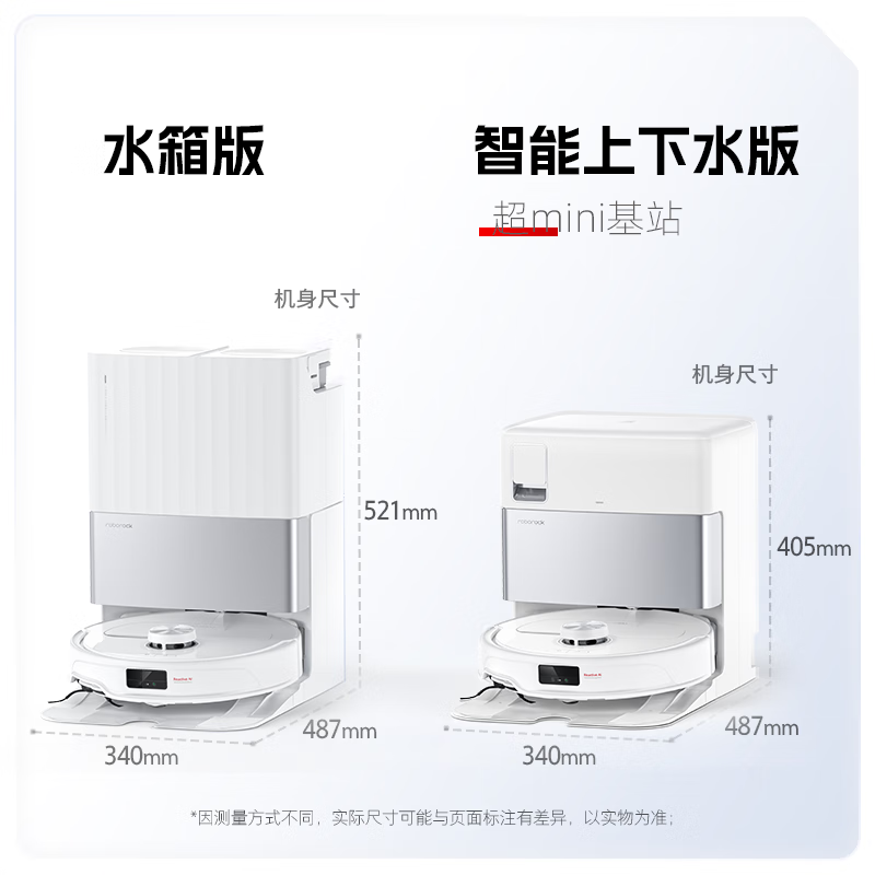 石头（roborock）扫地机器人扫拖一体 P10S Pro 扫拖洗烘一体机 自动集尘热水洗拖布烘干补水擦地拖地 A1160RR