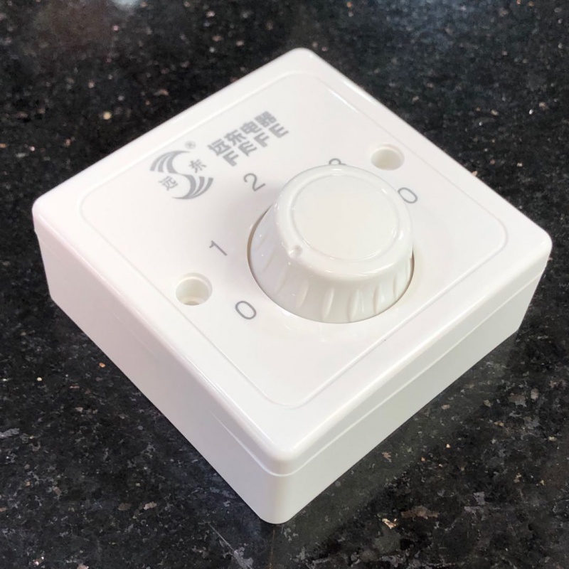 恒洺崇86型明装吊扇调速器快慢变速开关三档控制器顶扇电风扇调速开关