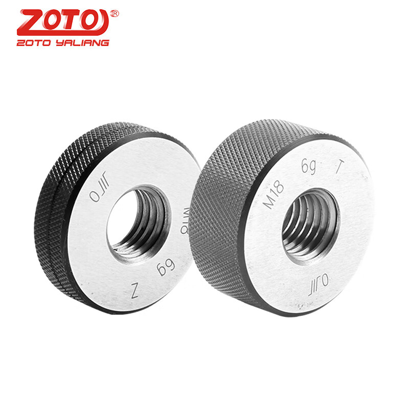zoto品牌 内螺纹环规 精密通止规公制牙规塞规内径高精度量规检具标准