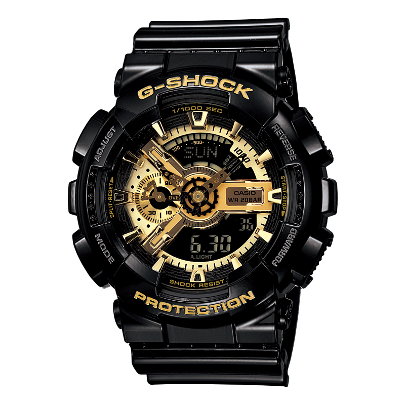 卡西欧G-SHOCKGA-110GB黑金男表价格走势及产品评测