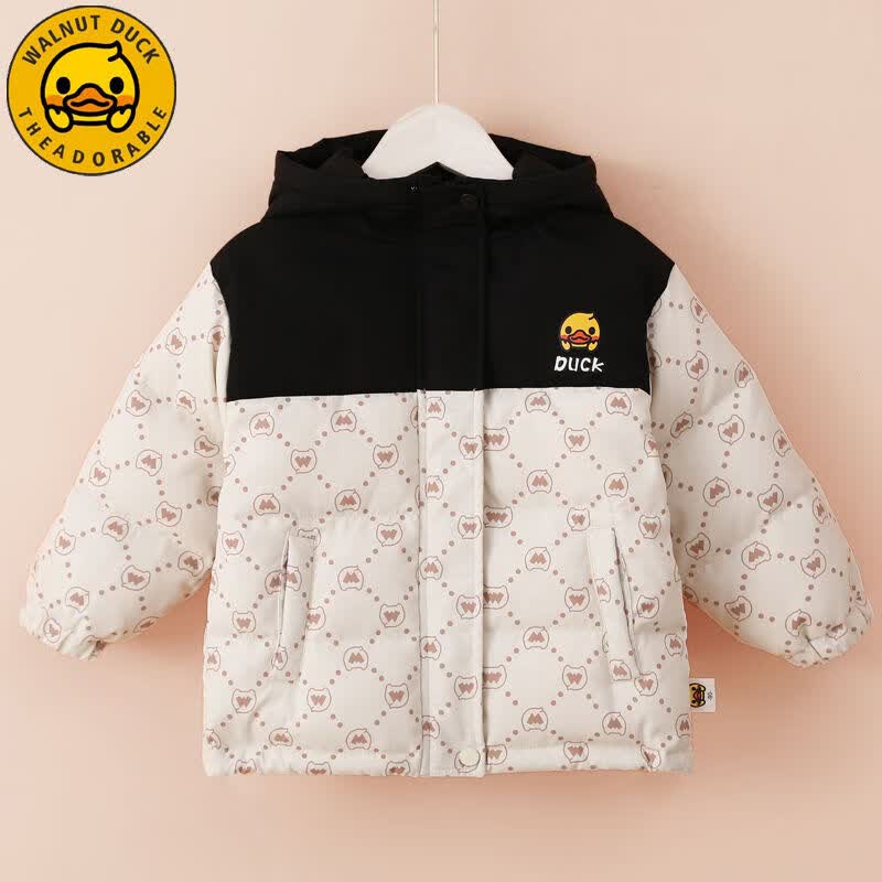 WALNUT DUCK小黄鸭儿童冬季加厚连帽童装上衣新款保暖冬装羽绒服外套潮FK915 卡其色 100（建议身高95-105cm）属于什么档次？