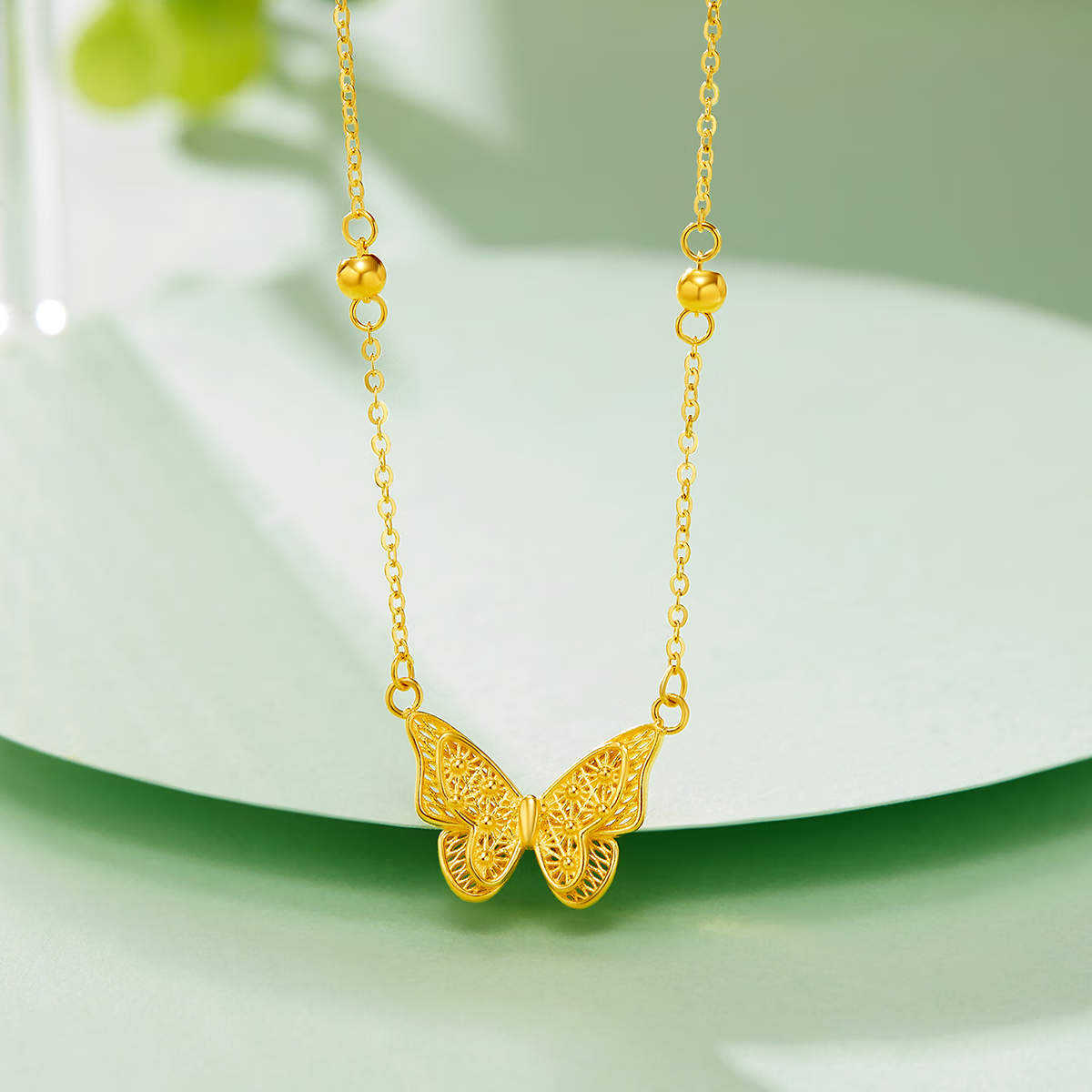 山东黄金 黄金项链 约4g