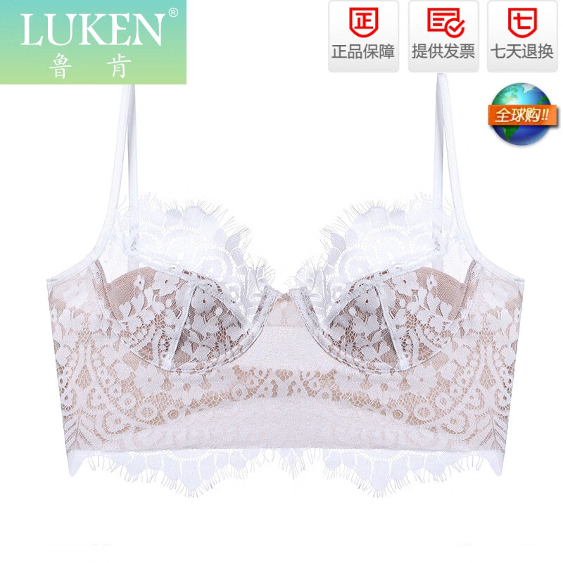鲁肯(luken)轻奢高端品牌法式蕾丝性感内衣女士带钢圈聚拢大胸显小薄