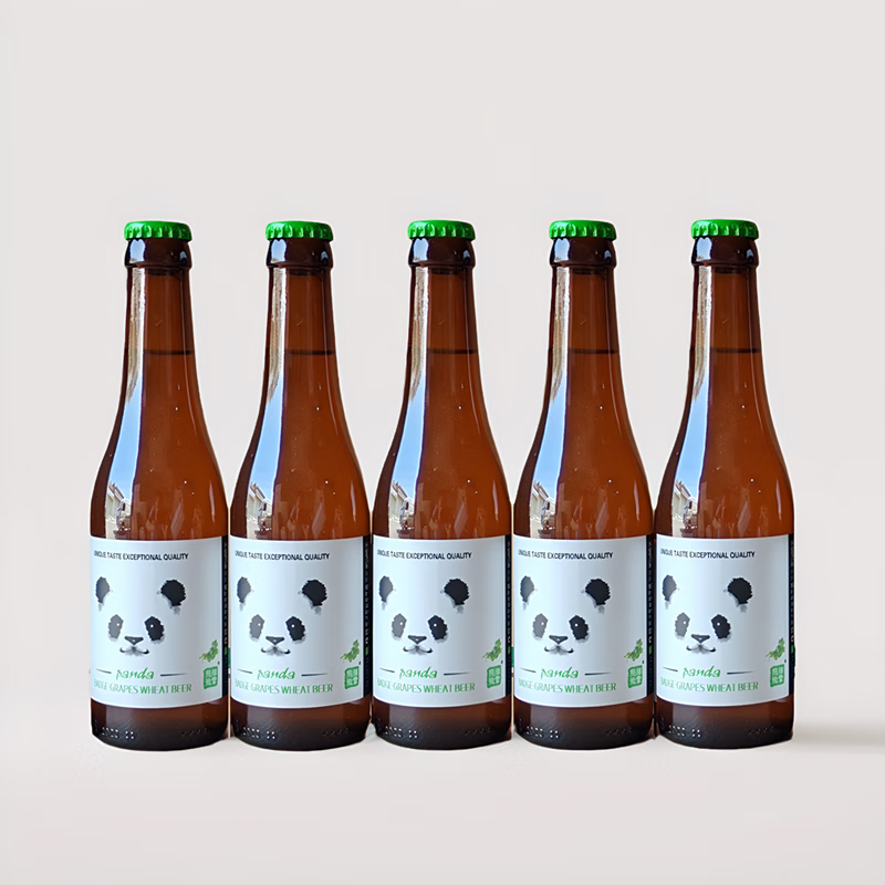 熊猫徽章啤酒精酿艾百力多果味全麦精酿280ml瓶装整箱 葡萄小麦白 280