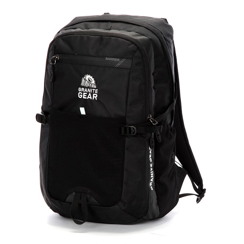 矢向花岗岩背包 双肩包防水学生书包大容量户外休闲功能包7079 黑色