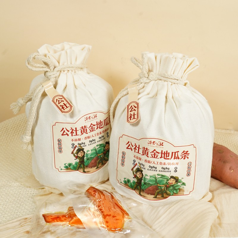 沂蒙公社黄金地瓜条500g番薯红薯干地瓜干升级新包装内独立小包装