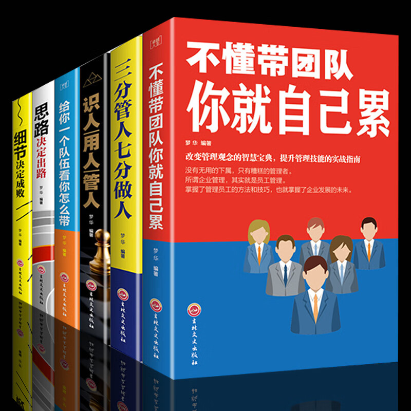 6册 不懂带团队你就自己累细节决定成败思路决定出路三分管人七分做人高情商团队管理领导力法则管理类书籍