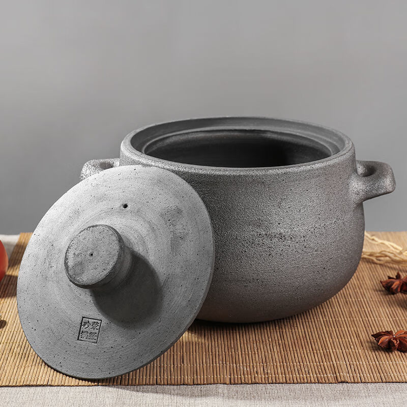 姿清四川雅安荥经黑砂锅燃气煲汤锅家用煤气灶专用汤锅老式炖锅土砂锅