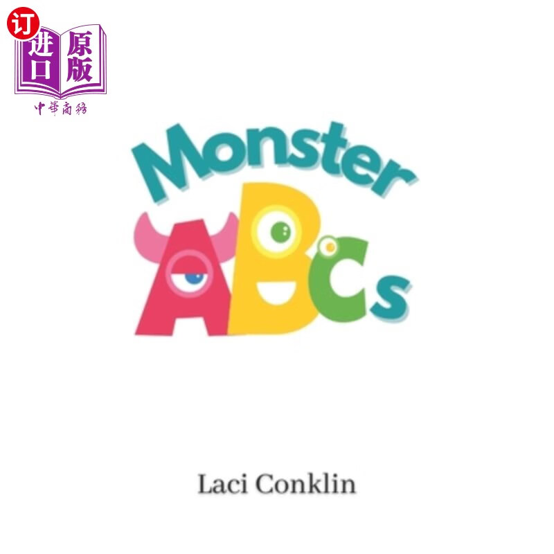 海外直订monster abcs: abc learning book for children 怪物abc:abc