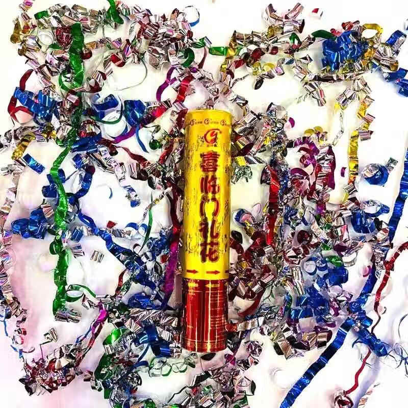 精選禮花炮婚禮噴花筒結(jié)婚彩炮開工開業(yè)環(huán)保手持彩帶噴筒交車禮炮 軍綠色