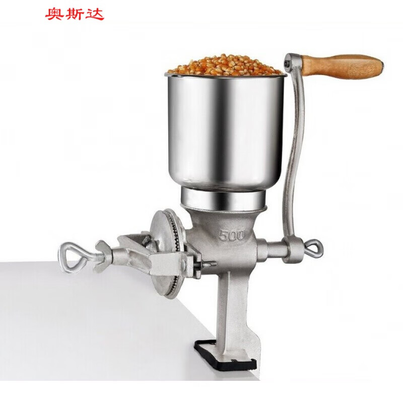 柏尼森打中药的粉碎机手动手摇研磨机 磨粉机 药材五谷核桃花生玉米粉碎 机 磨馅机