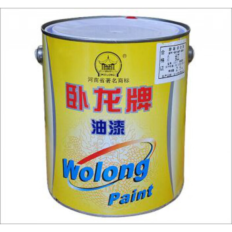 卧龙油漆 卧龙醇酸防锈漆 醇酸调和漆 钢结构专用漆 15l 铁红防锈漆15