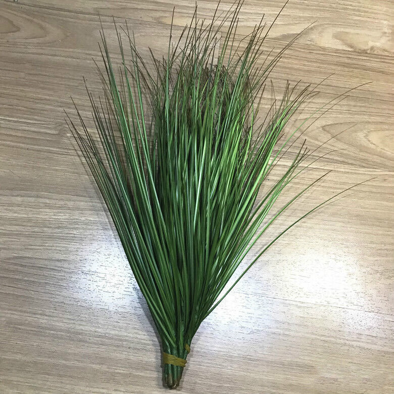 曲笙缘单支仿真绿草塑料草植物小草秧苗绿草假草装饰把束绿草绿叶