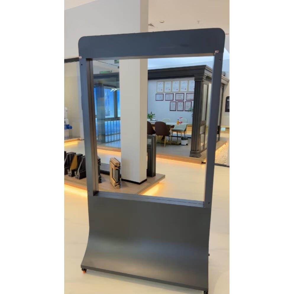 样窗展示架 门窗展架四面发光样品架子铝合金窗断桥铝窗摆放架移 黑色