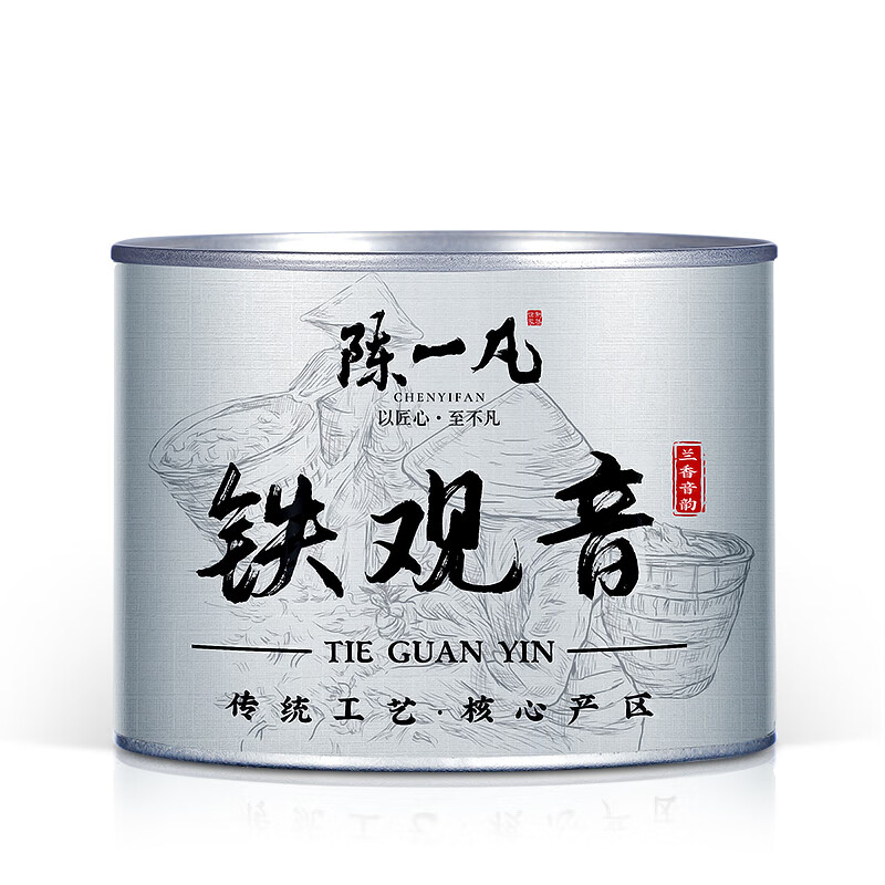 陈一凡 铁观音 茶叶安溪高山乌龙茶新茶兰花香清香型口粮罐装100g