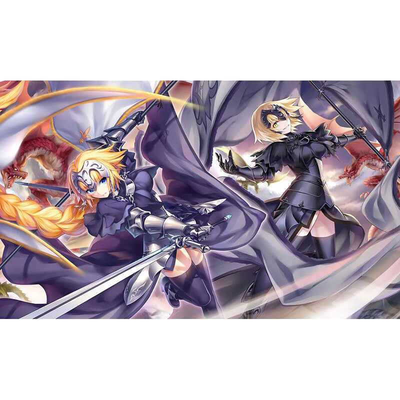 fate海报墙贴满破挂画大壁画纸staynight剧场版樱黑saber贞德吾王 乳