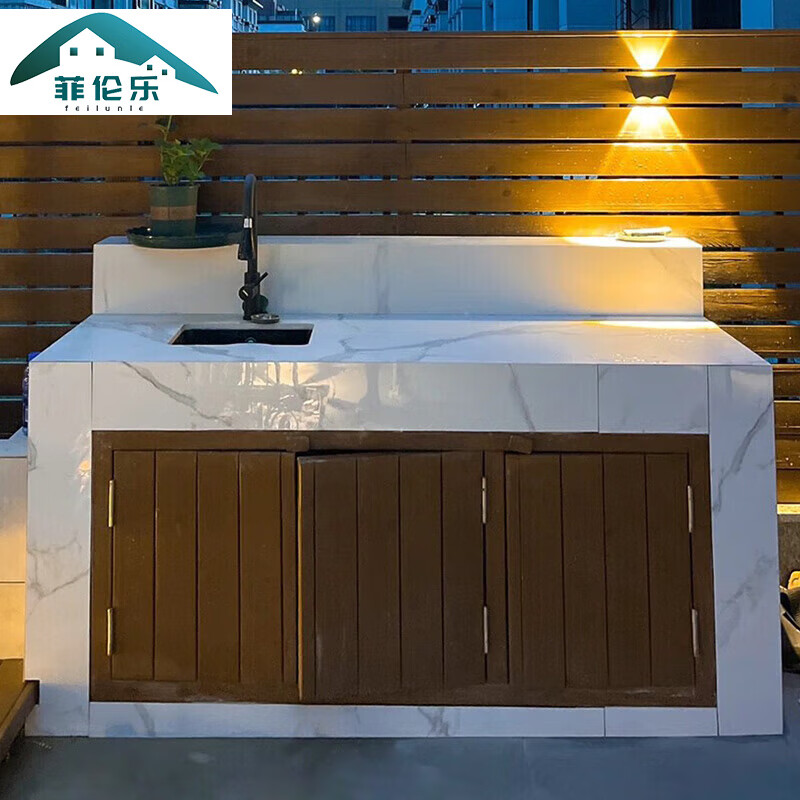 户外水吧台洗手池岩板