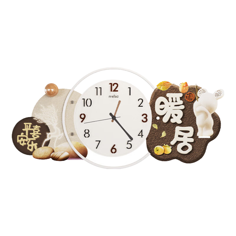 ���ڲ������������ִ�����װ���ӱ�����2024�¿�ߵ�������Լ����ʱ�ӹ�ǽ�ұ� ƽ��ϲ�֡�����62.5*44cm