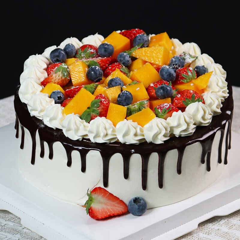 【 【店铺优惠款】-果缤纷 6寸牛奶奶油(2-3人食)