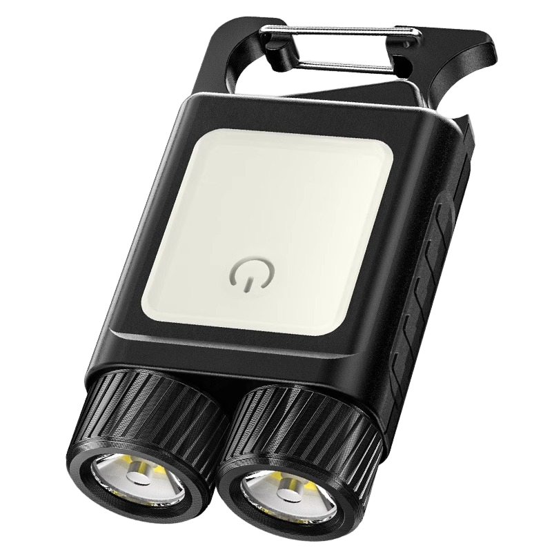 奥克斯微型钥匙扣手电筒 强光超长续航充电磁吸家用户外随身应急Led灯 迷你便携/超亮