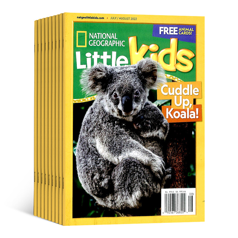 National Geographic Little Kids 美国国家地理幼儿版全英 2023年10月起订阅 1年共6期 旅游地理期刊 英文原版期刊 杂志铺杂志订阅 3-6岁科学自然科普