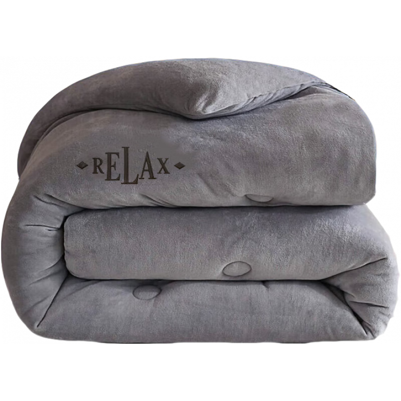 南極人（Nanjiren）牛奶絨被子冬被棉被冬季被子宿舍單人冬天加厚秋冬被子被褥被芯 雙面牛奶絨-紳士灰D【加厚保暖】 150x200cm秋冬被約4斤