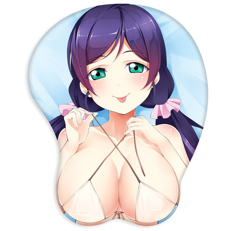 宅萌域love东条希可爱女生电脑办公游戏鼠标垫护腕手腕垫滑鼠垫胶垫