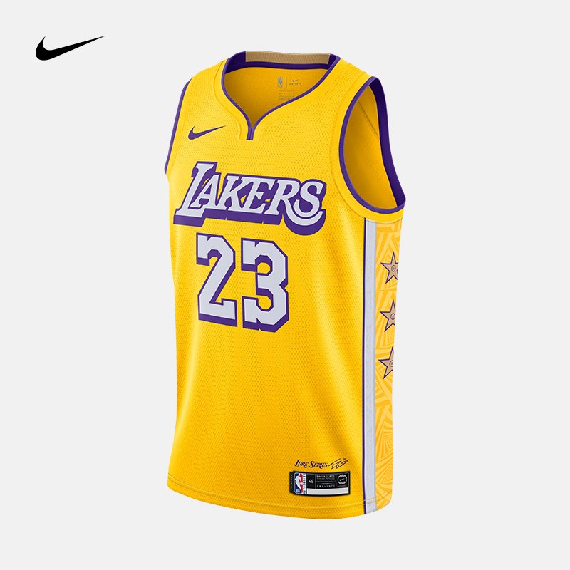 耐克 洛杉矶湖人队男子球衣nike city edition nba swingman av4646
