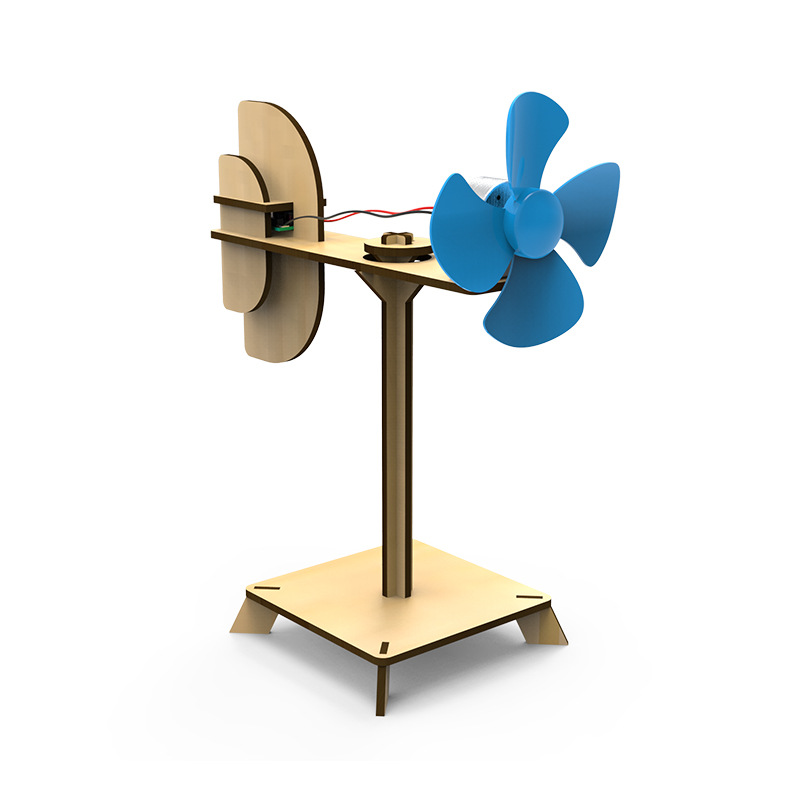 科技小制作手工材料发明实验儿童科学课玩教具五六年级 31风力发电机